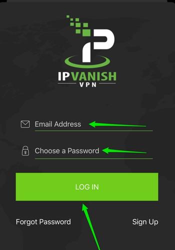 IPVanish スマホ使い方